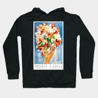 Vintage Travel Poster Monte Carlo Monaco Hoodie